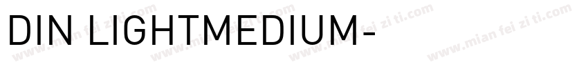 DIN LIGHTMEDIUM字体转换